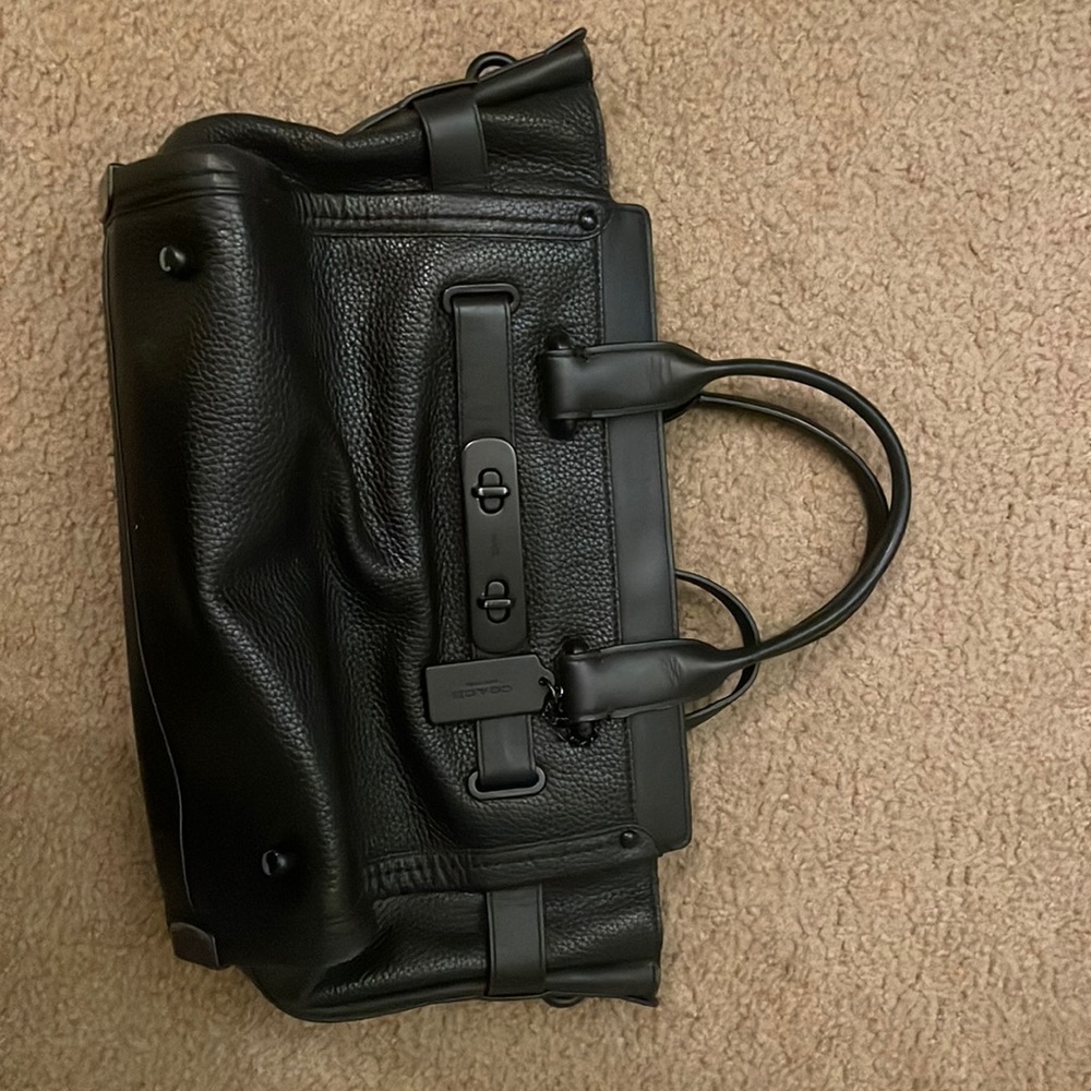 Coach purse with crossbody strap and bag